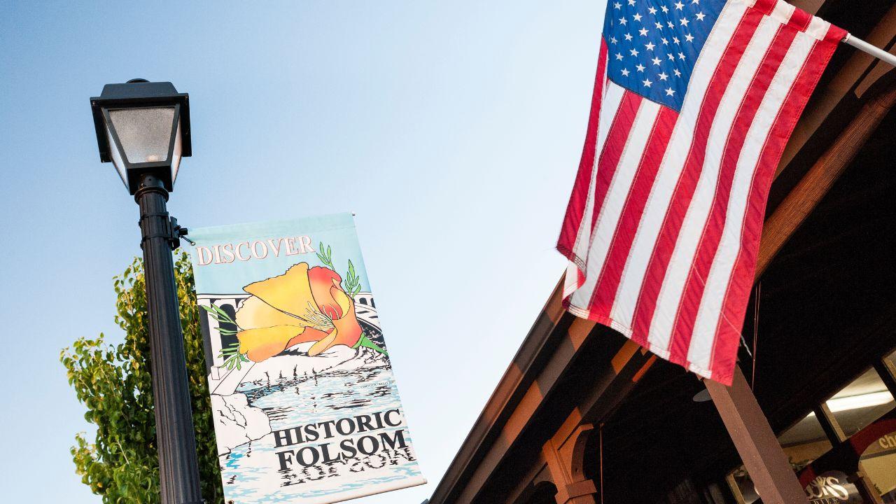 Folsom and Flag Image